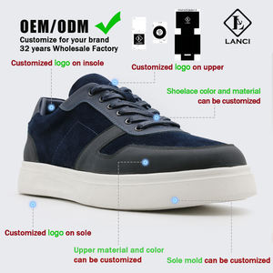 LANCI OEM Sneakers Hommes Chaussures <span class=keywords><strong>en</strong></span> Cuir Vente <span class=keywords><strong>en</strong></span> Gros Designer Personnalisé Chaussures de Sport <span class=keywords><strong>en</strong></span> Cuir pour Hommes Chaussures de Skateboard de Luxe Personnalisées pour Hommes - Product Image 6