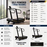 Tapis de course mécanique pliable incurvé à logo personnalisé et marque privée ZB-WTP-6, non motorisé, pour la maison, avec support OEM ODM