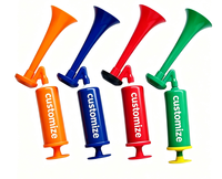 Megáfono de Plástico Plegable, Ecológico y Duradero, con Logotipo y Color Personalizados, Bocina de Aire Vuvuzela con Múltiples Tonos para Animar en Eventos Deportivos y Fiestas