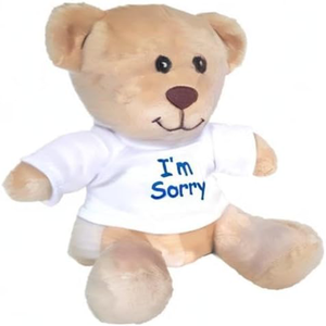 Oso de Peluche Pequeño de 6 Pulgadas Súper Adorable con Camiseta con Mensaje de Disculpas, Muñeco de Peluche para Amigos - Product Image 2
