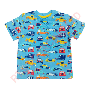 Elegante camiseta gráfica para niños Estampados de colores vibrantes Patrones únicos adecuados para fiestas de cumpleaños Eventos escolares Reuniones familiares - Product Image 1