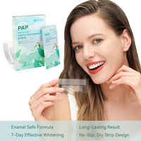 Onugesmile 7/14 Tiras Blanqueadoras de Dientes Sin Peróxido, Seguras para el Esmalte, Antideslizantes, Aceptan OEM