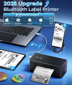 <span class=keywords><strong>Aimo</strong></span> Nouveautés 2410bt Mini imprimante d'étiquettes portable Blue Tooth Imprimante de codes à barres Imprimante d'étiquettes d'expédition en vente - Product Image 5
