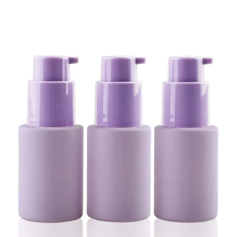 Cosmetics packaging containers 30ml 50ml 100ml frosted cosmetic glass serum airless spray lotion pump glass oil dropper bottle