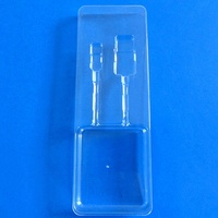 Boîte d'emballage en PET transparent pliable en plastique rigide de forme personnalisée, emballage transparent pliable pour cosmétiques