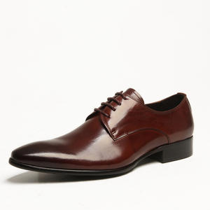 Chaussures Oxford en cuir véritable à bout pointu, imperméables, avec sangle réglable et soutien de la voûte plantaire pour hommes, chaussures habillées - Product Image 5