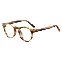 CRAFTS HUB Montura de Gafas Unisex de Acetato Pulido, Moderno, Sólido, Anti-luz Azul, Ligero, Duradero, Aro Completo, Estilo Antiguo