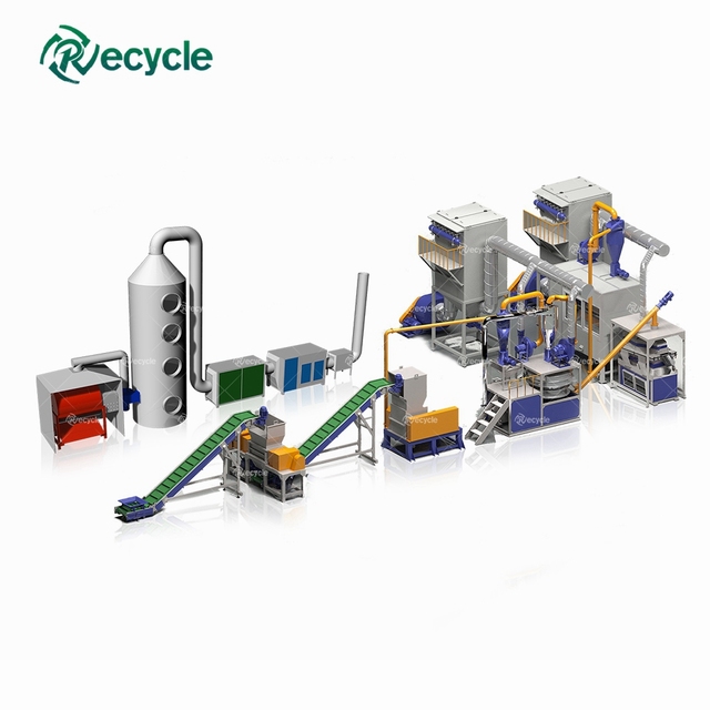 Durable Scrap Computer PCB Motherboard E Waste Separation Recycling Separating Machine Crusher Recycle Production Line