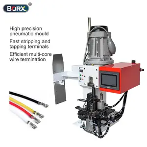Máquina prensadora de terminales automática para equipos de fabricación de cables 2T 4T