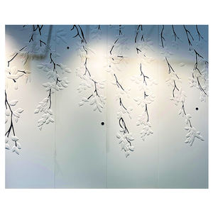 Moderno stile minimalista ricamato rivestito rivestimento murale classico impermeabile e ignifugo per la decorazione della casa - Product Image 2