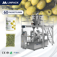 Machine d'emballage rotative entièrement automatique pour sachets préformés LINPACK, directement de l'usine, pour les olives marinées