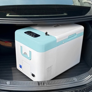 Mini-réfrigérateur léger à batterie 25L avec roues pour hôtel et usage extérieur, glacière de transport médical 120V pour voiture - Product Image 3