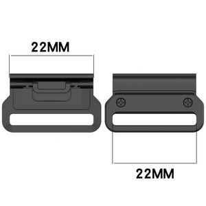 Adaptateur de fermoir de montre QuickFit 22 mm en acier inoxydable 316L pour <span class=keywords><strong>Garmin</strong></span> <span class=keywords><strong>Fenix</strong></span> 6 <span class=keywords><strong>7</strong></span> 8 8Pro série 47 mm - Product Image 2