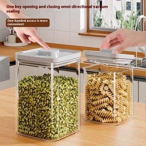Grain &amp; Snack Moisture-Proof Plastic <strong>Storage</strong> <strong>Jar</strong> <strong>Kitchen</strong> Food Grade <strong>Storage</strong> Box with Press-Type Technique <strong>for</strong> Spice <strong>Storage</strong> - Product Image 2