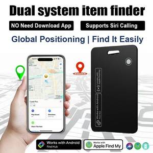 Traceur de bagages et de portefeuilles sans fil rechargeable MFI pour <span class=keywords><strong>AirTag</strong></span>, compatible Google Android Card Find My Hub Device, type Air Tag - Product Image 2