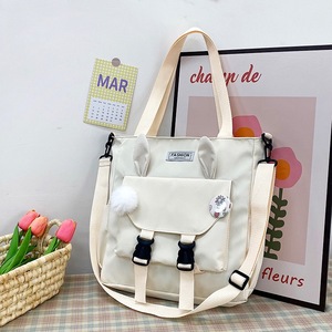 Sac fourre-tout tendance pour filles, en nylon souple et imperméable, avec motif oreilles de lapin, bandoulière réglable, sac à main quotidien - Product Image 1