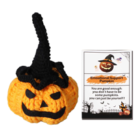 En stock : Jouets en peluche d'Halloween, Poupée anime Jack-o'-lantern orange, Grand format, plusieurs tailles, Prix pour machine à griffes de carnaval pour enfants