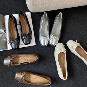 Chaussures pour femmes à nœud papillon - Nouveau style printemps, semelle plate confortable, chaussures polyvalentes et faciles à assortir, chaussures Mary Jane - Product Image 2