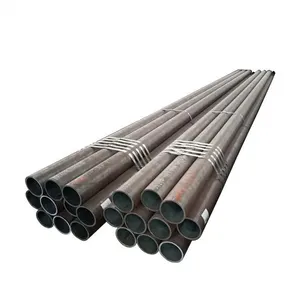 ASTM A106 Grade b rond noir sans soudure en fer au carbone tubes en acier et prix des tubes
