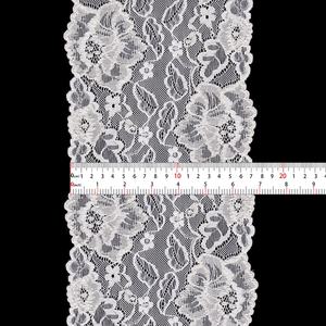 07634 الأبيض الدانتيل دنة 17 سنتيمتر زهرة شبكة الدانتيل دنة النايلون البوليستر الدانتيل قماش للملابس - Product Image 3