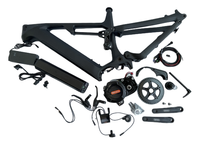 Rangka Sepeda Gunung Listrik Full Suspension Carbon Dengfu E22 Langsung dari Pabrik untuk Motor Tengah Bafang
