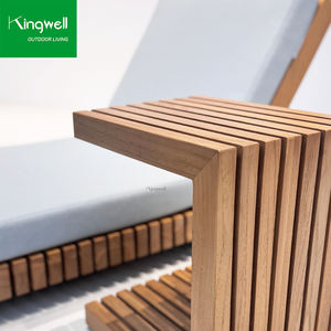 Meubles de piscine <span class=keywords><strong>vintage</strong></span>, lit de piscine extérieur de luxe, durable, réglable, <span class=keywords><strong>en</strong></span> <span class=keywords><strong>teck</strong></span> massif, chaise longue pour le bord de la piscine, hôtel - Product Image 4