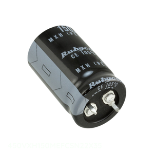 ตัวแทนจำหน่ายอย่างเป็นทางการ คาปาซิเตอร์อะลูมิเนียม 150uF 20% 450V แบบ Snap-in รุ่น 450VXH150MEFCSN22X35 แบบ Through Hole ความจุ 150 ยูเอฟ - Product Image 1