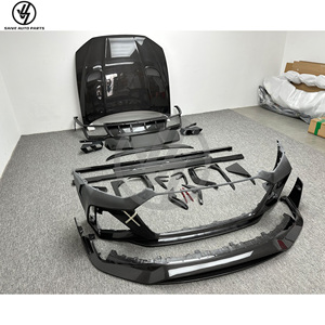 Kit de Carrocería MSY Style en Fibra de Carbono Seca con Acabado Brillante y Tejido Twill, Envasado al Vacío, Ajuste 1:1 para Audi RS6 2020-2023 Facelift, Capó, Parachoques Delantero/Trasero - Product Image 3
