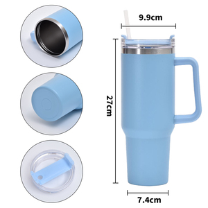 Vaso Térmico de Acero Inoxidable de Alta Calidad de 40 oz, Taza de Viaje para Café o Cerveza, con Doble Pared y Aislamiento al Vacío, con Asa - Product Image 5
