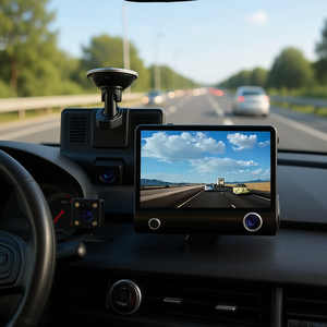 Caméra de voiture OEM 3-en-1 4.0 pouces 12 MP pour surveillance avant, arrière et intérieure avec angle de 180 degrés et mémoire 32 Go - Product Image 2