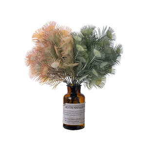 Bouquet de Plumes de Paon Artificielles CallaFloral, Bourgogne, Café, Vert, Jaune Foncé, Plastique, Décoration Intérieure - Product Image 5