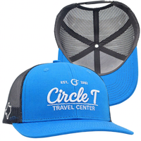 Gorras Trucker Richardson 112 de 6 Paneles con Parche de Cuero Bordado Personalizado, Logotipo y Parche Tejido para Deporte al Aire Libre