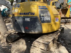 Miniexcavadora usada Komatsu PC78US de alta calidad, máquina excavadora de segunda mano de 7 toneladas, entrega rápida a la venta en Shanghai - Product Image 4