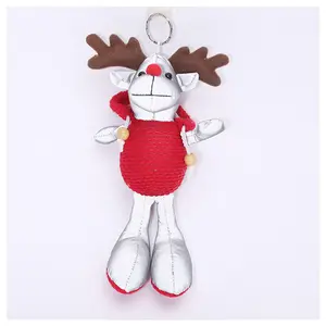 wholesale cute bear rabbit deer reflex safety toy tube silicone custom reflective hanger toy pendant keychain toy for bags