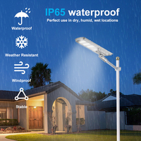 Farola de carretera al aire libre Ip65 impermeable de alta calidad 300 400 600 vatios farola solar integrada de aluminio