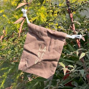 Custom Eco-Friendly Organic Cotton <b>Drawstring</b> <b>Pouch</b> Biodegradable Gift Bag for Crafts Stickers Candles Photo Frames GOTS - Product Image 6