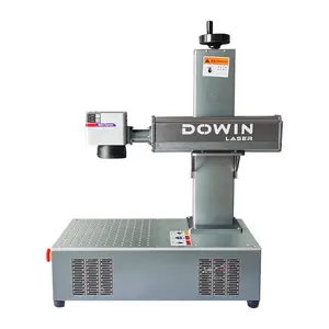 Diskon promosi mesin Laser serat murah menandai pada Printer Laser permukaan logam Harga bagus untuk dijual.