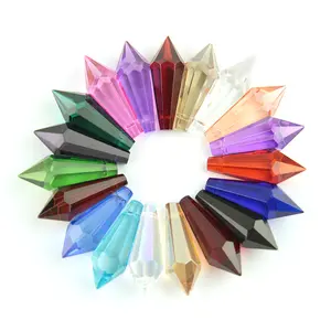 High Quality 38mm Multi-Color Optional Crystal Chandelier Craft Icicle Prism Lamp Accessories