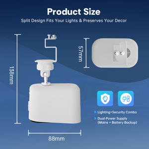 Cámara YIMMET <span class=keywords><strong>en</strong></span> el Panel de Luz, Cámara WiFi Montada <span class=keywords><strong>en</strong></span> <span class=keywords><strong>la</strong></span> Luz, Sin Cables, Ahorro de Espacio, 2K HD, Batería Interna de Doble Potencia, Control por Aplicación - Product Image 6