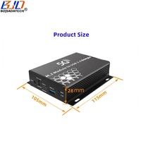 Módem 5G 4G LTE WWAN, Módulo con Conector USB 3.0 a NGFF M.2 Key B, Adaptador Inalámbrico con Ranura para Tarjeta SIM, 4 Antenas + Estuche Protector