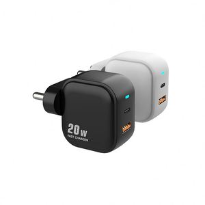 Enchufe DE LA India Ecológico 20W PD Cargador rápido Adaptador de corriente A + <span class=keywords><strong>C</strong></span> Tipo <span class=keywords><strong>C</strong></span> Cargador de pared con pantalla LED y protección OTP - Product Image 6