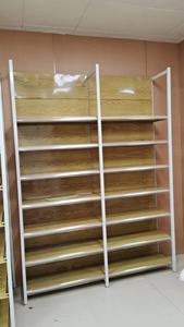 Customized <strong>Wood</strong> Color Gondola <strong>Shelving</strong> Supermarket Display Rack Metal Equipment Rack <strong>Shelving</strong>