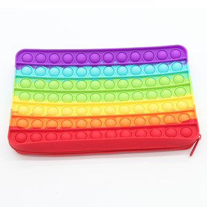 Estuche de Silicona para Lápices con Diseño de Burbujas, Estuche de Gran Capacidad, Portátil, para la Escuela, Bolsa para Lápices con Cierre - Product Image 5