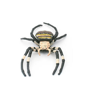 Ragno velenoso simulazione realistica insetti selvatici modelli di ragno animale blu grigio grandi scherzi ragno ornamenti statici - Product Image 6