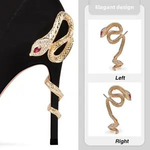 Metal Removable Rhinestone Shoe Buckles For Sandal High Heels Decoration Bling Crystal Shoe Clip Ladies Shoes Accessory