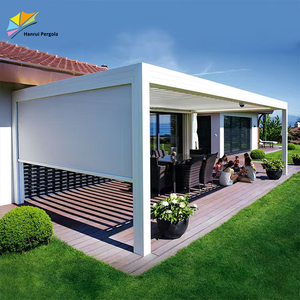 Taille personnalisée 3x3 3x4 4x4 6x4m Vente en gros en usine <span class=keywords><strong>Pergola</strong></span> à persiennes moderne en aluminium pour jardin bioclimatique extérieur - Product Image 3