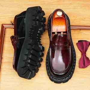 Chaussures habillées Derby élégantes pour hommes, faites à la main, design brogue, en cuir de vachette véritable, légères et souples, pour tenue de costume officielle - Product Image 2