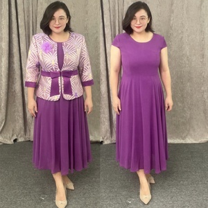 Vestidos Casuales de Iglesia para Mujer de Calidad Turca, de Gasa, con Cintura Imperio, Silueta Lápiz, Otoño, Cristal, ODM - Product Image 2