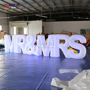 Luci per decorazioni di nozze lettera gonfiabile per tendone Led grandi lettere gonfiabili giganti illuminate Led Marquee Love Mr & Mrs Letters - Product Image 2