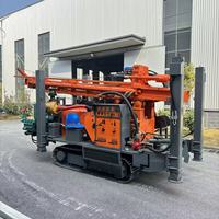 Machine de forage de puits à double fonction eau et air 350m, pour l'extraction d'eau dans les roches montagneuses